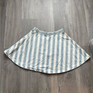 American Apparel Jean Striped Skirt